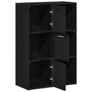 bogskab/rumdeler sort eg 60,5x30x90 cm konstrueret træ