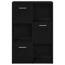 bogskab/rumdeler sort eg 60,5x30x90 cm konstrueret træ
