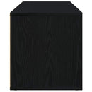 TV-skab sort egetræ 120x34x37 cm konstrueret træ