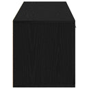 TV-skab sort egetræ 120x34x37 cm konstrueret træ