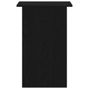 skrivebord 90x50x74 cm konstrueret træ sort egetræsfarve