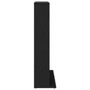 cd-reol 100x23x89,5 cm konstrueret træ sort-eg