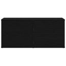 TV-skab med skuffe Sort eg 80 x 34 x 36 cm Konstrueret træ