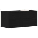 TV-skab med skuffe Sort eg 80 x 34 x 36 cm Konstrueret træ
