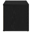 TV-skab med skuffe Sort eg 80 x 34 x 36 cm Konstrueret træ