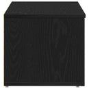 TV-skab med skuffe Sort eg 80x34x30 cm Konstrueret træ
