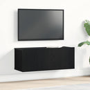 TV-skab 80 x 30 x 30 cm Sort eg Konstrueret træ