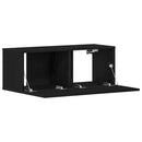TV-skab 80 x 30 x 30 cm Sort eg Konstrueret træ