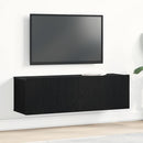 TV-skab Vægmonteret Sort eg 100 x 30 x 30 cm Konstrueret træ