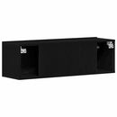 TV-skab 100 x 30 x 30 cm Sort eg Konstrueret træ