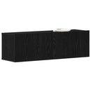 TV-skab Vægmonteret Sort eg 100 x 30 x 30 cm Konstrueret træ