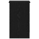 skrivebord 90x45x76 cm konstrueret træ sort-eg