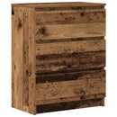 skænk 60x35x76 cm konstrueret træ antikt træ