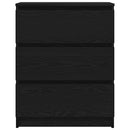 skænk 60x35x76 cm konstrueret træ sort egetræsfarve