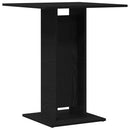 bistrobord sort egetræ 60x60x75 cm konstrueret træ