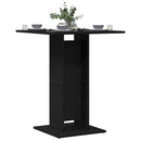 bistrobord sort egetræ 60x60x75 cm konstrueret træ