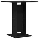 bistrobord sort egetræ 60x60x75 cm konstrueret træ