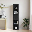 Bogskab Sort eg 36 x 30 x 171 cm Konstrueret træ