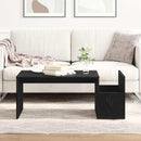 Sofabord Sort eg 90 x 45 x 35 cm Konstrueret træ