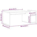 Sofabord Sort eg 90 x 45 x 35 cm Konstrueret træ