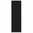 bogreol 90x28x90 cm konstrueret træ sort egetræsfarve