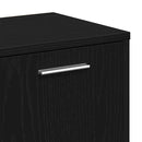bogreol 90x28x90 cm konstrueret træ sort egetræsfarve