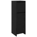 Badeværelsesskab Sort eg 30 x 30 x 95 cm Konstrueret træ