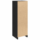 Badeværelsesskab Sort eg 30 x 30 x 95 cm Konstrueret træ