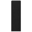 Badeværelsesskab Sort eg 30 x 30 x 95 cm Konstrueret træ