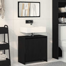 Badeværelsesskab Sort eg 60 x 33 x 60 cm Konstrueret træ