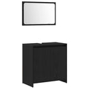 Badeværelsesskab Sort eg 60 x 33 x 60 cm Konstrueret træ