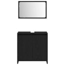 Badeværelsesskab Sort eg 60 x 33 x 60 cm Konstrueret træ