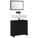 Badeværelsesskab Sort eg 60 x 33 x 60 cm Konstrueret træ