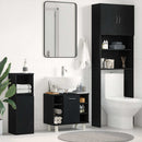 Badeværelsesskab Sort eg 60 x 32 x 54 cm Konstrueret træ