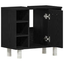 Badeværelsesskab Sort eg 60 x 32 x 54 cm Konstrueret træ