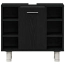 Badeværelsesskab Sort eg 60 x 32 x 54 cm Konstrueret træ