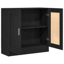 Bogskab Sort eg 82,5 x 30,5 x 80 cm Konstrueret træ