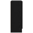 Bogskab Sort eg 82,5 x 30,5 x 80 cm Konstrueret træ