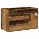 underskab til håndvask 80x38,5x48cm konstrueret træ gammelt træ