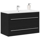 underskab til håndvask 80x38,5x48 cm konstrueret træ sort-eg