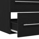 underskab til håndvask 80x38,5x48 cm konstrueret træ sort-eg
