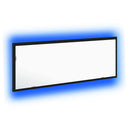 LED badeværelsesspejl med spejl Sort eg 100 x 8,5 x 37 cm Glas
