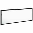 LED badeværelsesspejl med spejl Sort eg 100 x 8,5 x 37 cm Glas