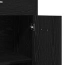 Badeværelsesskab Sort eg 60 x 33 x 80 cm Konstrueret træ