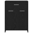 Badeværelsesskab Sort eg 60 x 33 x 80 cm Konstrueret træ