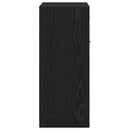 Badeværelsesskab Sort eg 60 x 33 x 80 cm Konstrueret træ
