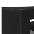 TV-skab med skuffe Sort eg 120 x 35 x 40 cm Konstrueret træ