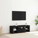 TV-skab med skuffe Sort eg 120 x 35 x 40 cm Konstrueret træ