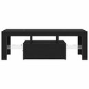 TV-skab med skuffe Sort eg 120 x 35 x 40 cm Konstrueret træ