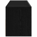 TV-skab med LED Sort eg 120 x 35 x 40 cm Konstrueret træ